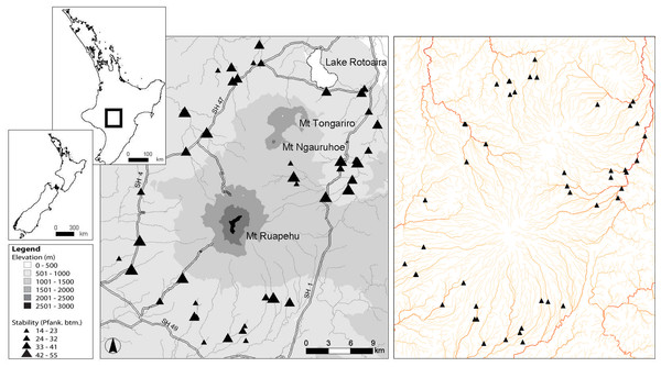 Map of 47 study sites.