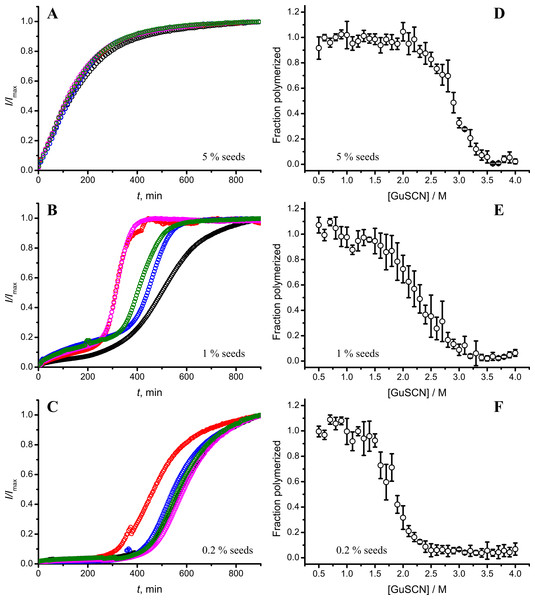 Concentration of seeds determines the mechanism of aggregation and stability of the final strain.