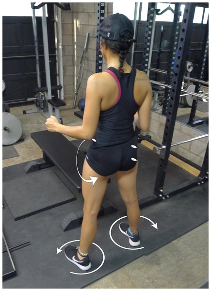 Standing glute squeeze.