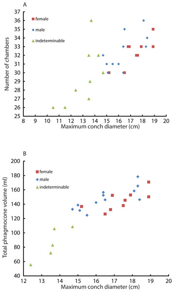 Comparison between males and females.