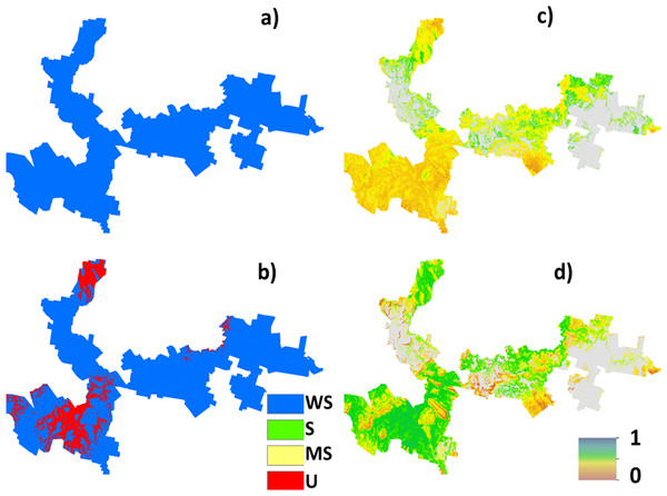 Contribution of soil conductivity and pH to assessment of unsuitability for hazelnuts.