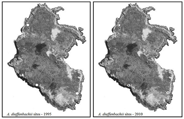 Maps of Rangatira survey sites.