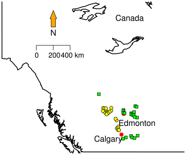 Sampling localities.