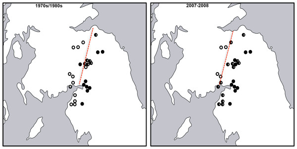 Map of Hydroporus memnonius contact zone.