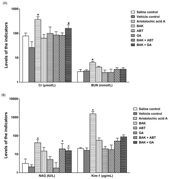 Effects on renal function in rats after a single oral dose.