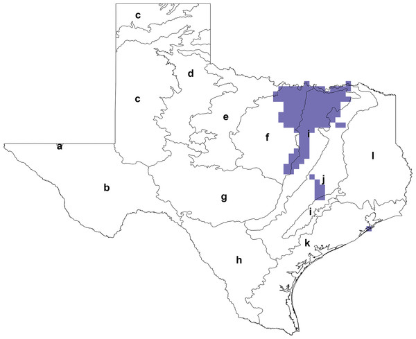 Target areas for Texas bumble bee conservation.