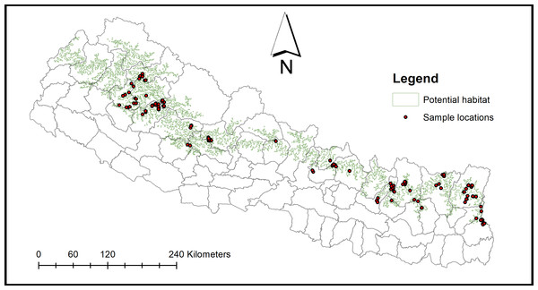 Sampling locations.