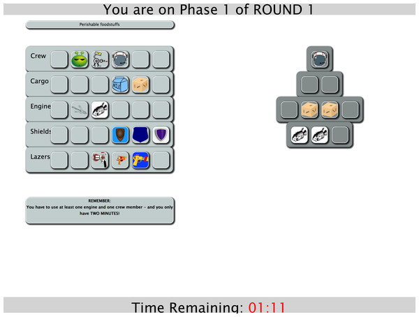Screenshot of Phase 1.