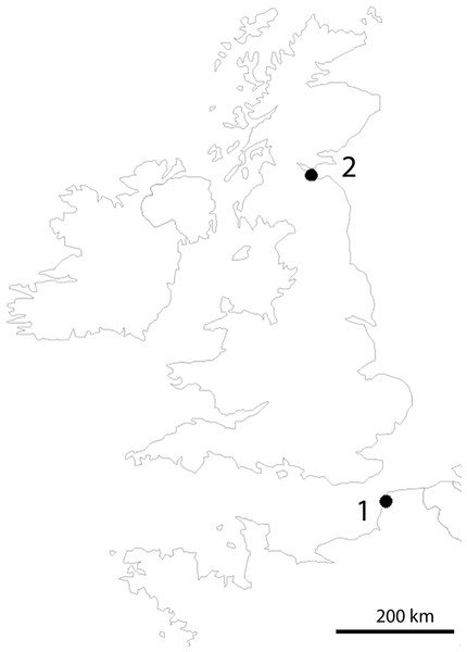 Location of sampling sites.