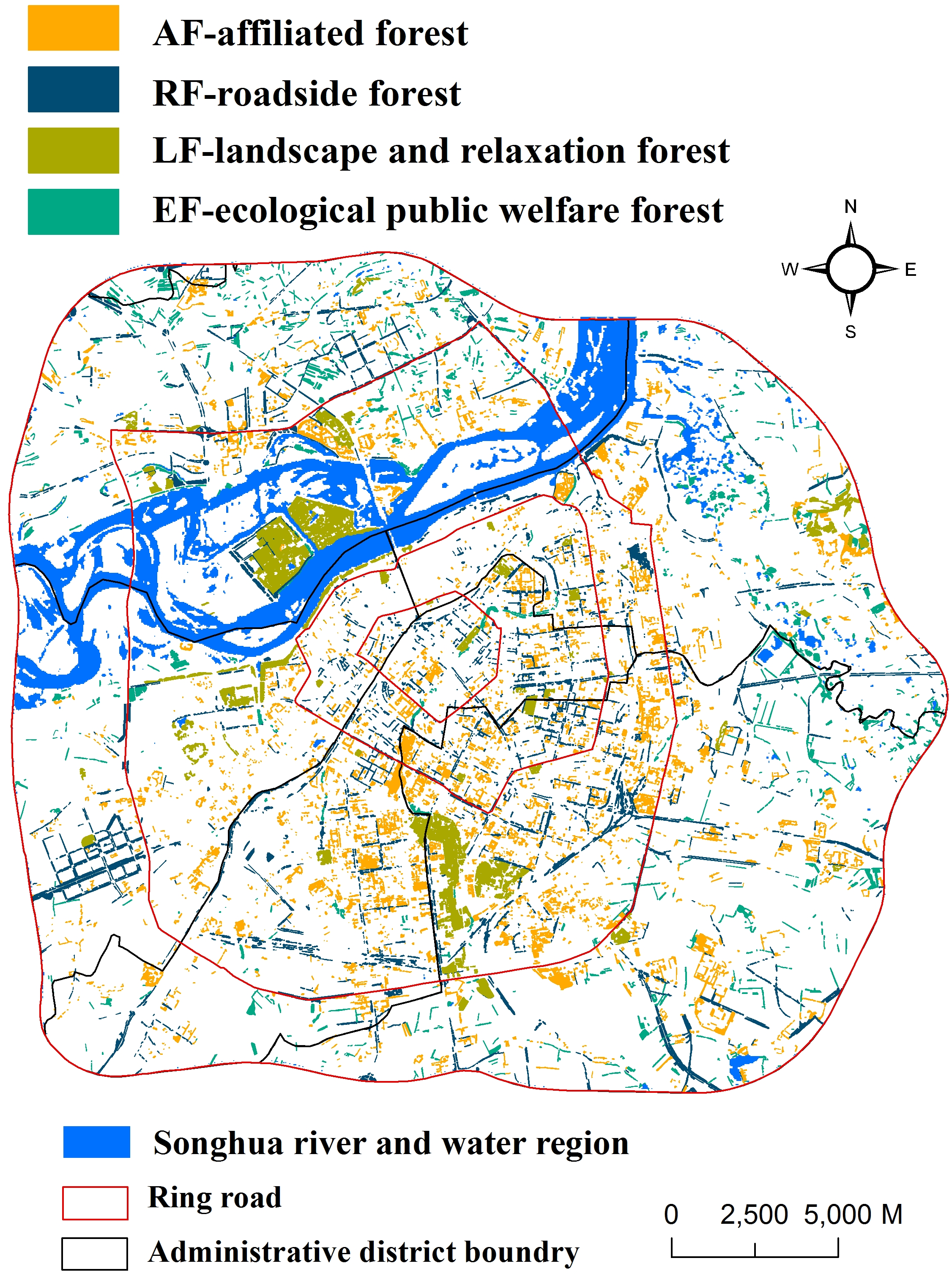 Association Of Urban Forest Landscape Characteristics With Biomass