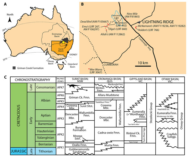 Mid-Cretaceous geology of Australia.