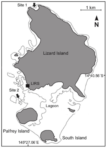 Lizard Island group map.