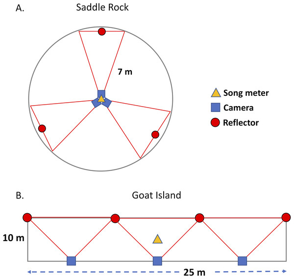 Plot design on Saddle Rock and Goat Island.