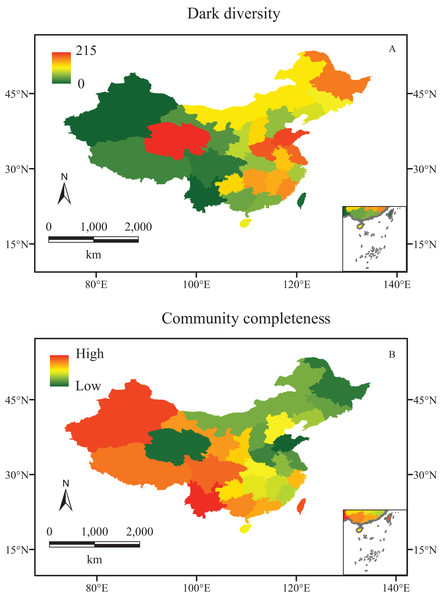 The biodiversity of vascular plant species in China.