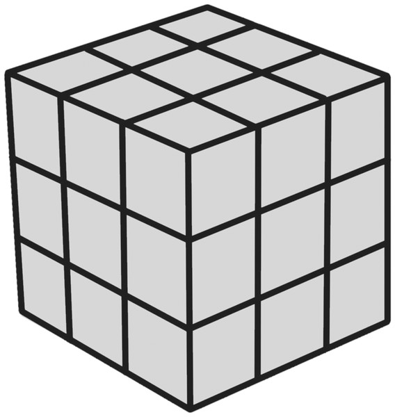 Mental image transformation task cube.