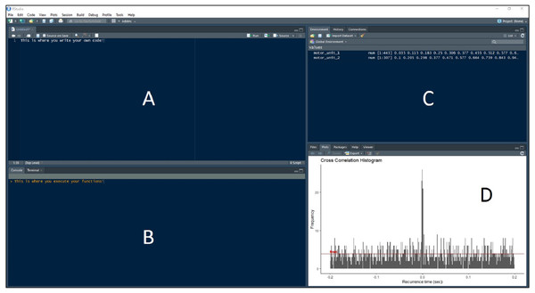 RStudio Graphical User Interface.