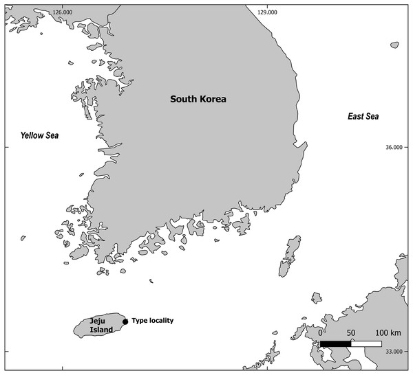 Map of sampling locality.