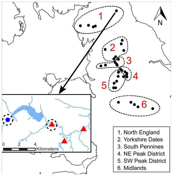 Location of the WRPN reservoir clusters.