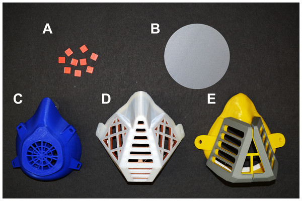 Objects made from PLA filaments using 3D printing by the FDM technology.