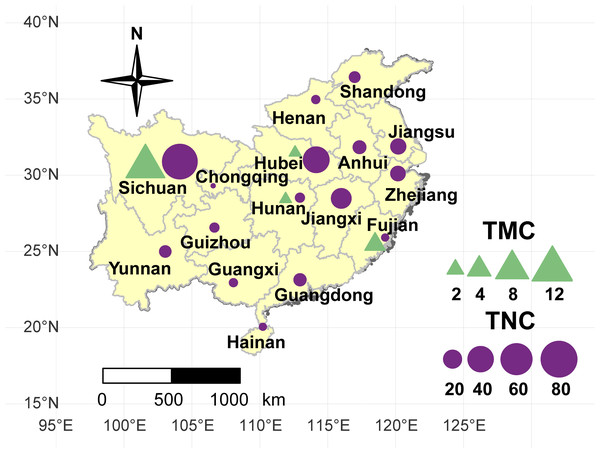 Geographical location of the taro accessions used in present study.