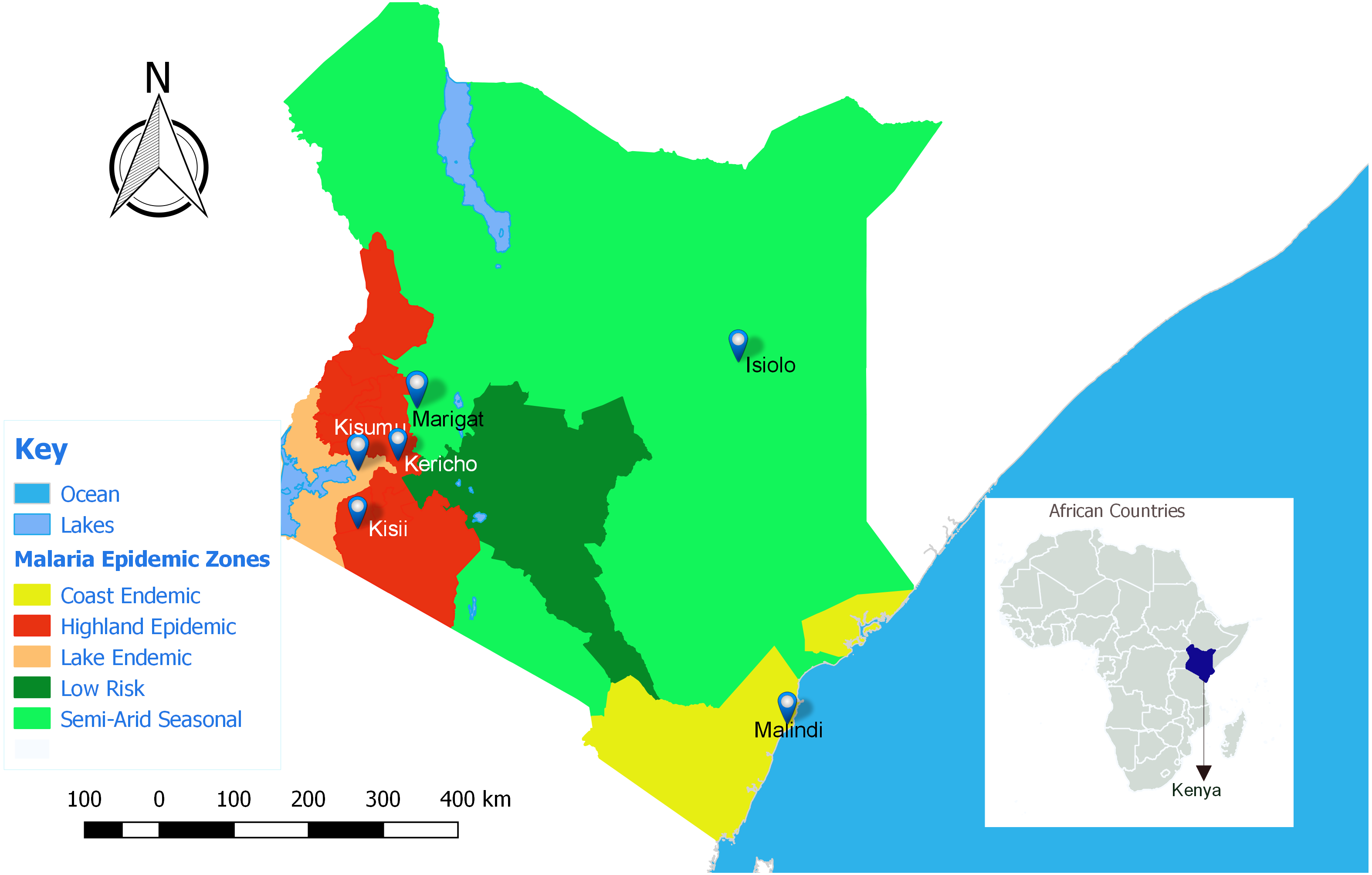 malaria map for kenya        <h3 class=