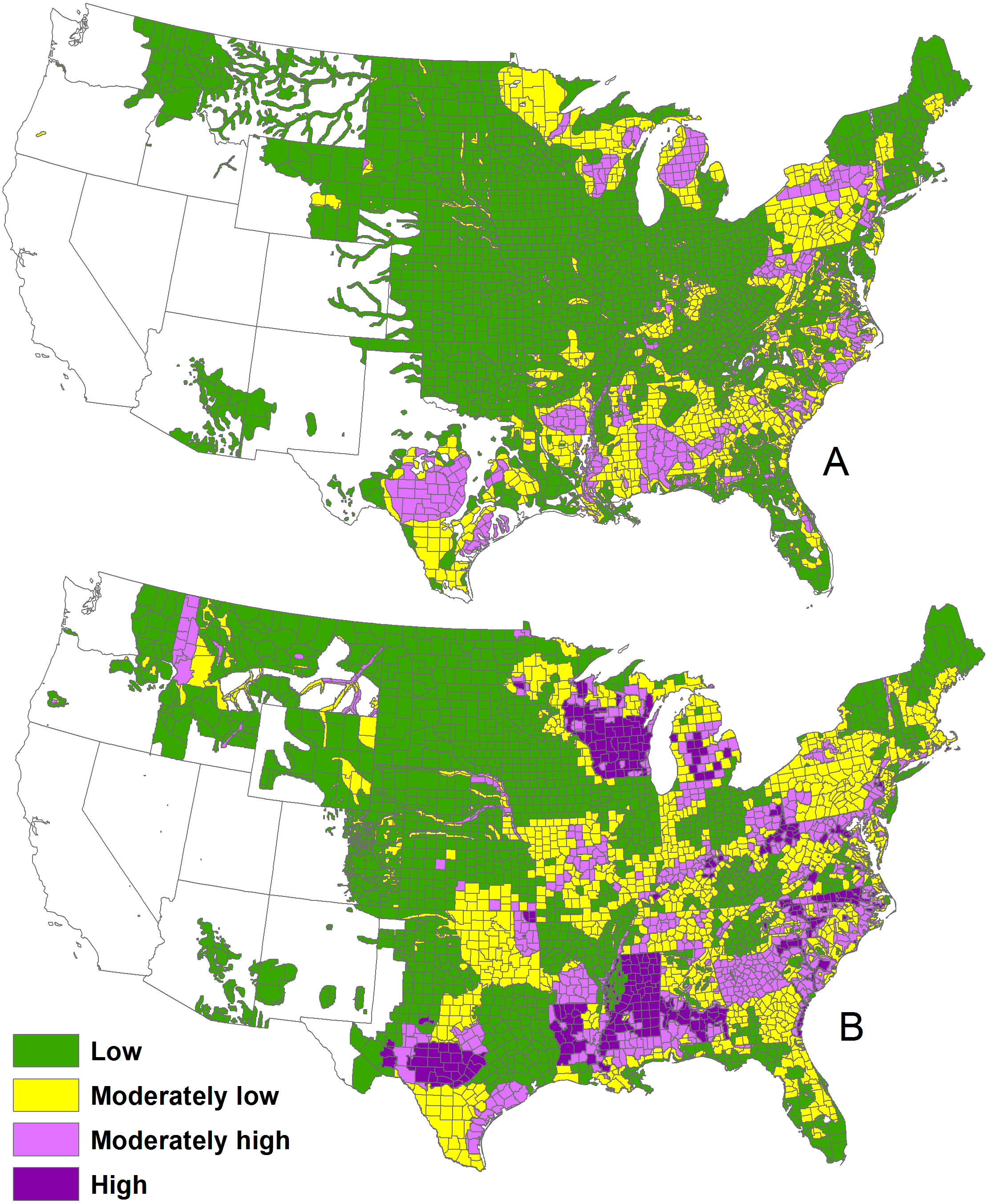 Whitetail Deer Density Map