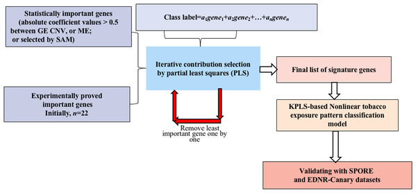 Flowchart of the integrated identification method for signature genes.
