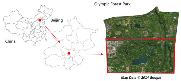 Map of the study area and sampling site locations (Olympic park image from 2014 Google Maps).