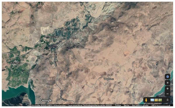  Satellige images of Kapılı and Pirinçli villages. Map credit: ©Google 2020 CNES/Airbus. Landsat/Copernicus. Maxar Technologies. Map data.