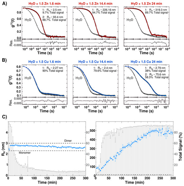 Protein oligomerization induced by metal-binding.