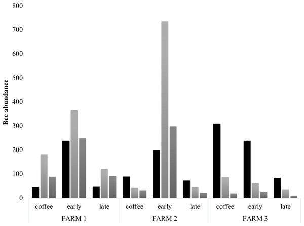 Bee diversity per farm.