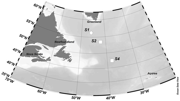 Location of stations where experiments were performed.