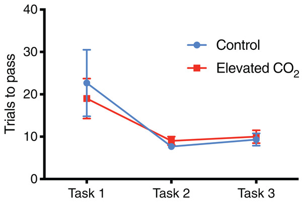 Number of trials for each task.