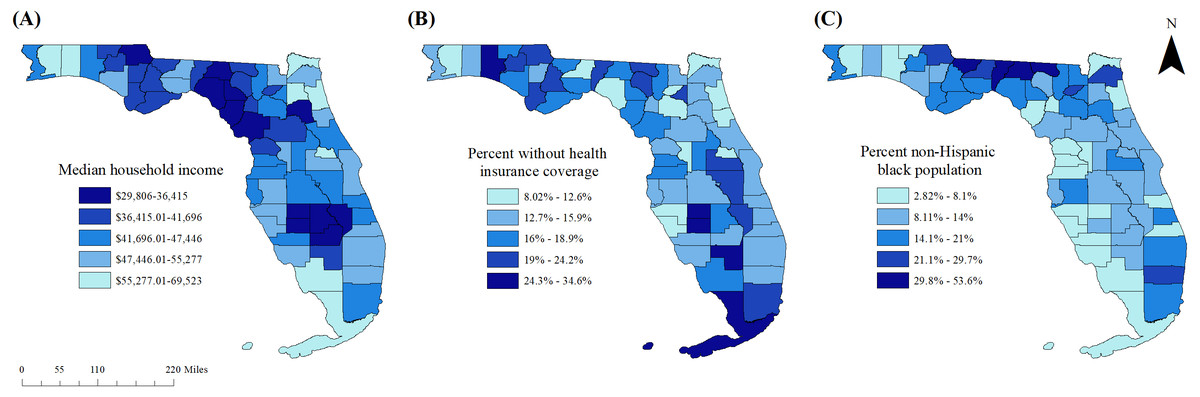 Geographic disparities, determinants, and temporal changes in the ...