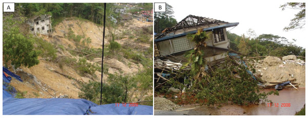 Bukit Antarabangsa landslide in 2008 which buried 14 bungalows.