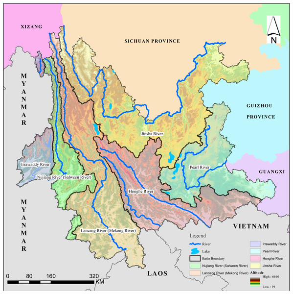 Location map of Yunnan Province.