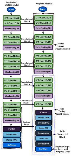 Transfer learning procedure of the proposed method.