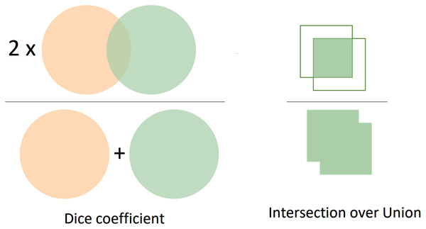 The visualization of Dice and IoU.