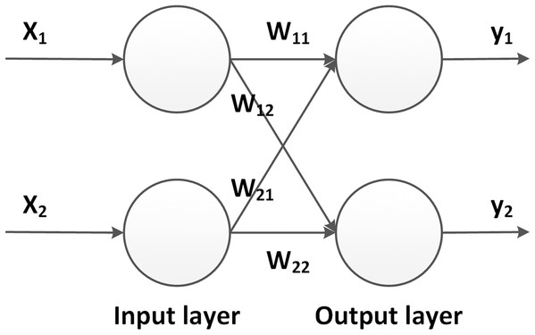 Simplified neural network.
