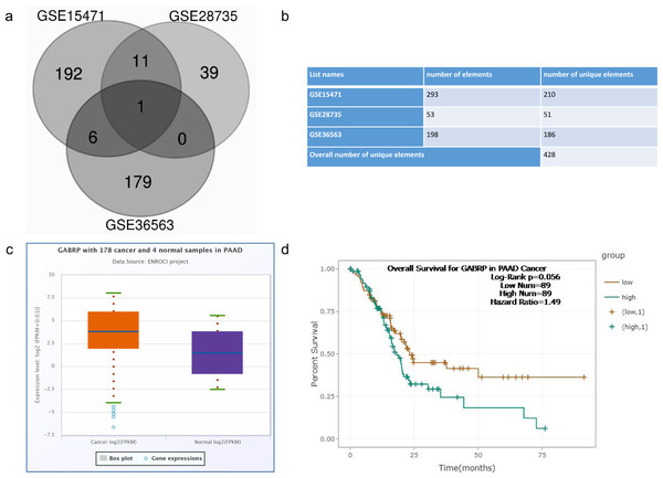 Screen of differential gene expression from GEO dataset.