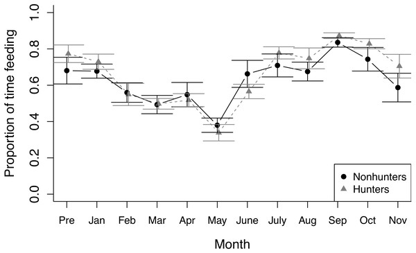 Feeding behavior.