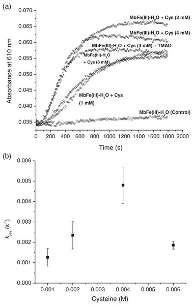 Kinetics of tuna greening reaction promote by Cys during thermal treatment.