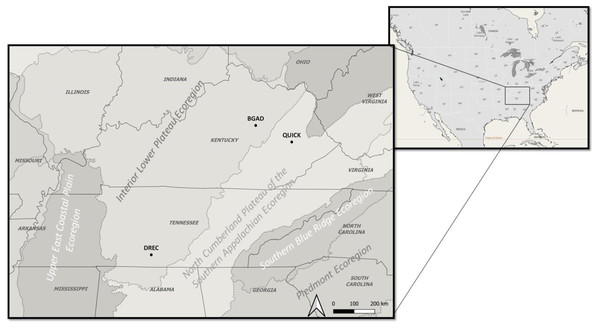 Study site locations used to examine livestock impacts on grassland-associated birds.