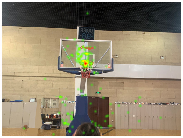 Free throw heatmap of the expert player.