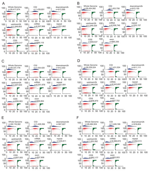 Heat maps show distinct methylation and CpG density patterns.