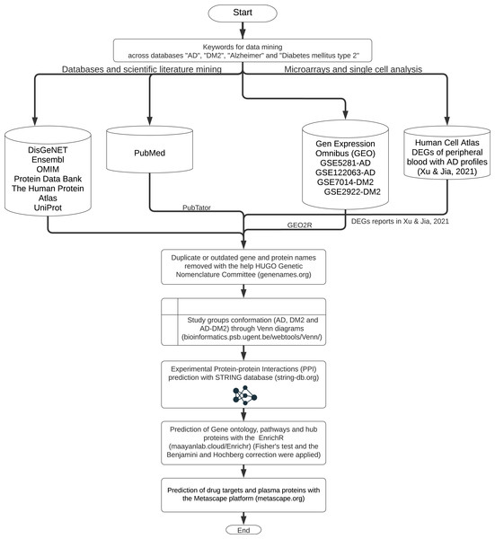 The workflow of the methodology used.