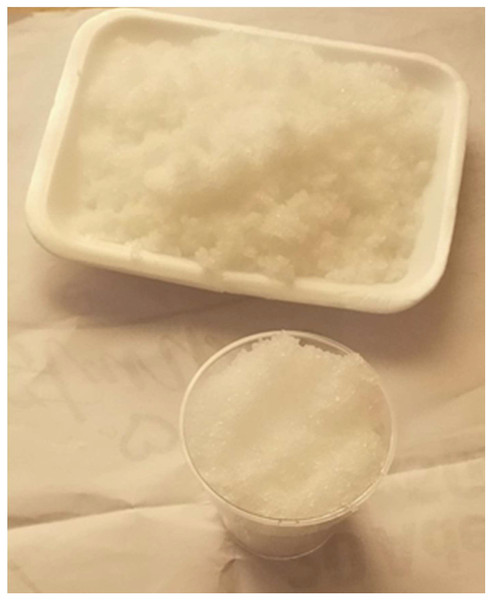 Polyacrylate polymer used in the experiment.