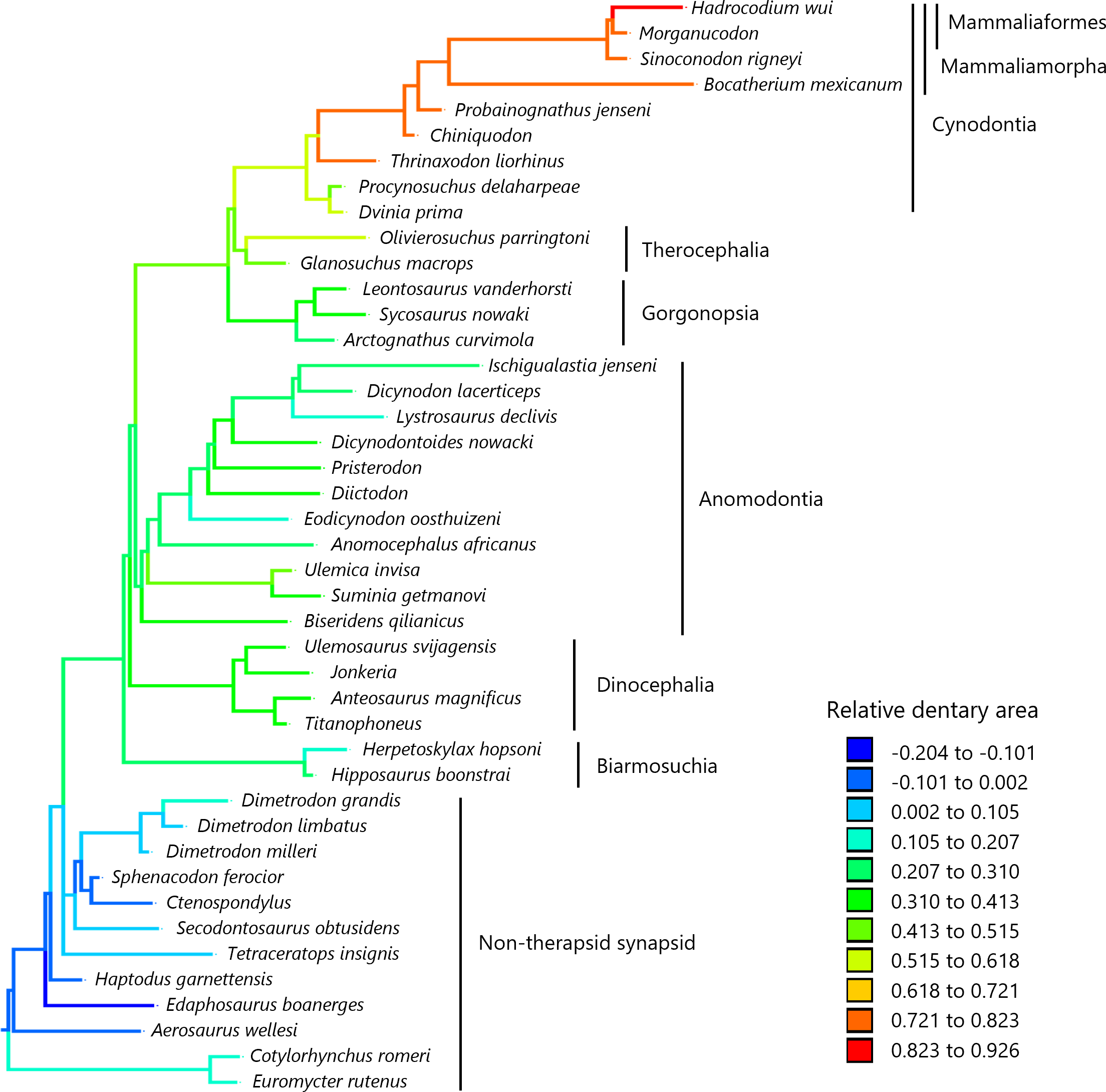 Revisiting the evolutionary trend toward the mammalian lower jaw in non ...