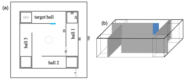 Schematic views of the tank used for the learning tests in Acanthochromis polyacanthus and Amphiprion percula.