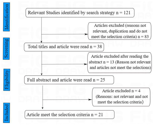 Article search and selection process.